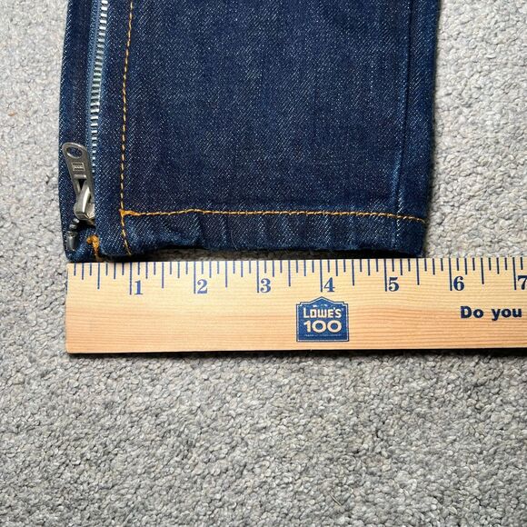 MNML Men's 28 Denim Blue Dark Wash Ankle Zip Slim Denim - Picture 7 of 7